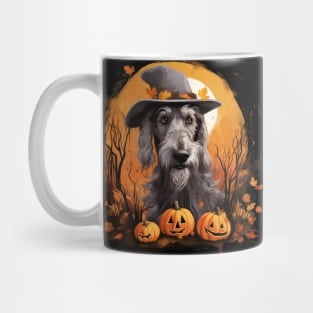 Irish Wolfhound in hat Halloween Mug